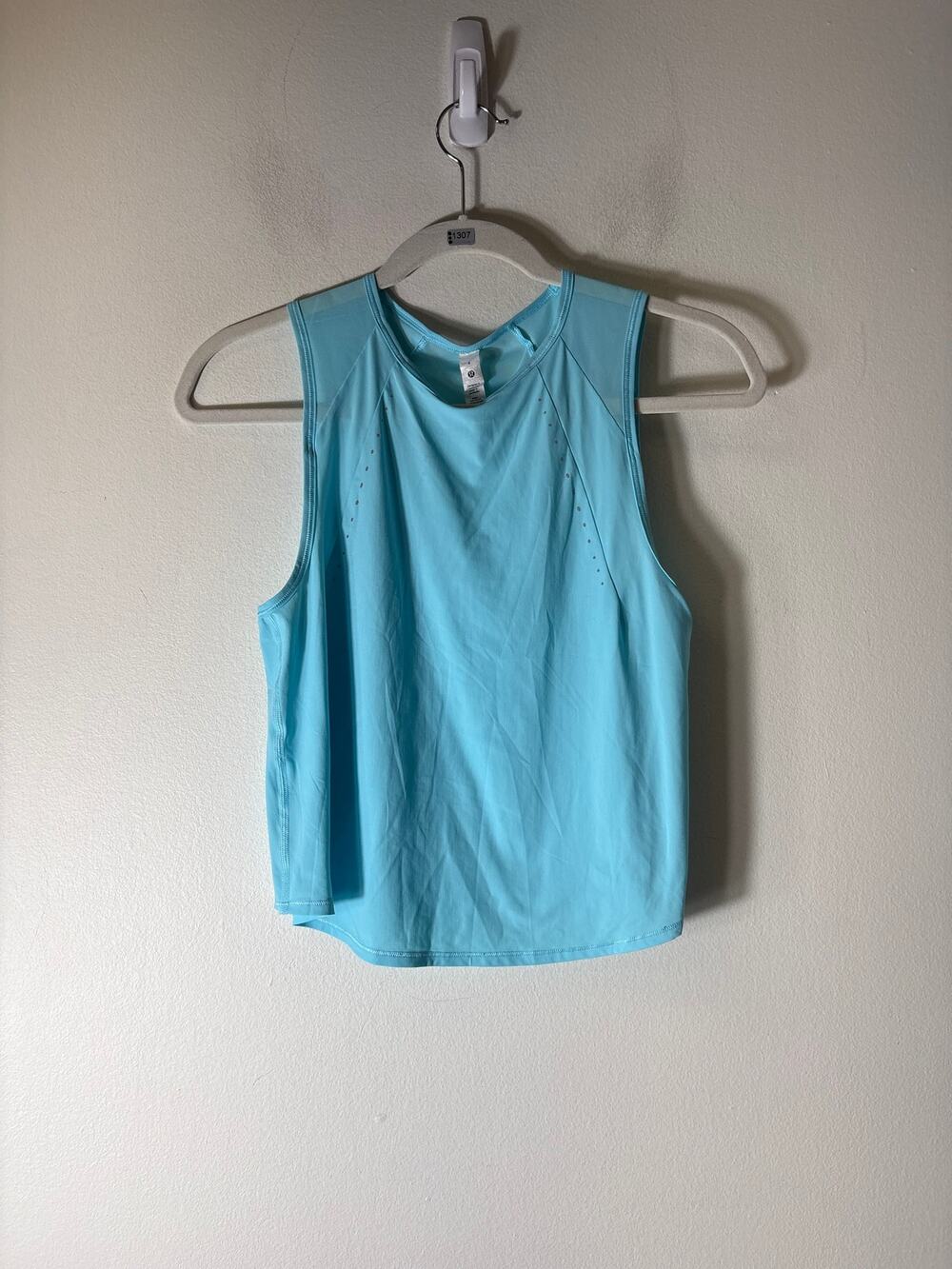 Lululemon Teal With Mesh Athletic Tank Sz 4